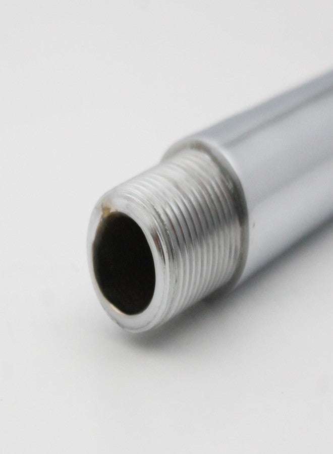 KINIK CP Brass Barrel Nipple 9 Inch | 1/2 Inch Chrome Plated Plumbing Connector for Pipe Fittings | Pack of 1 - Image 2